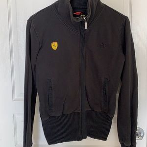 Black Puma zip up sweatshirt